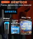 Combo GENTECH - Whey 1 kg + Creatina 250 gr + Shaker 3 compart.