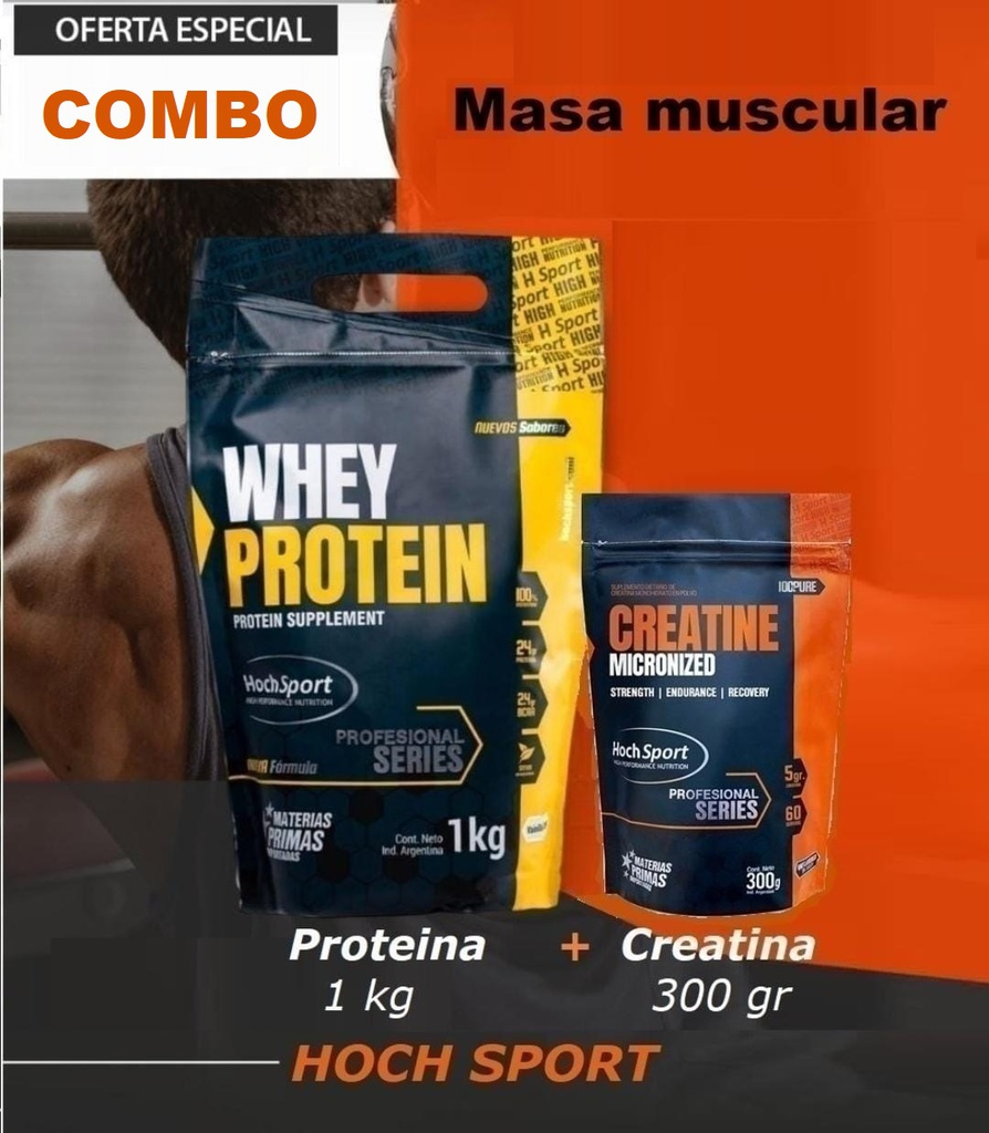 COMBO HOCH - Creatina 300 gr + Whey 1 kg