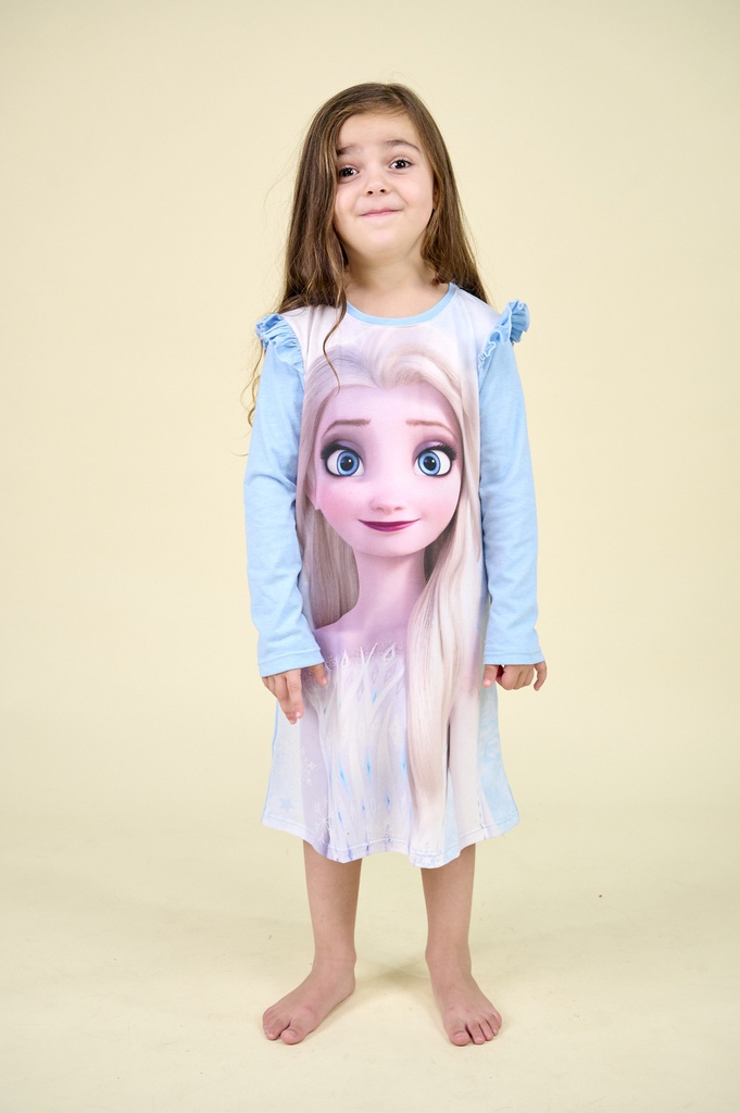 INV. CAMISON ML SUBLIMADO CON VOLADOS "FROZEN" DE JERSEY MODAL