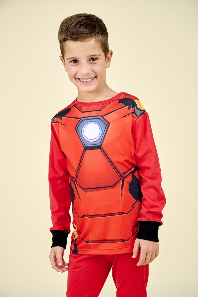 INV. PIJAMA DE JERSEY MODAL DISFRAZ ML AVENGERS "IRON MAN"