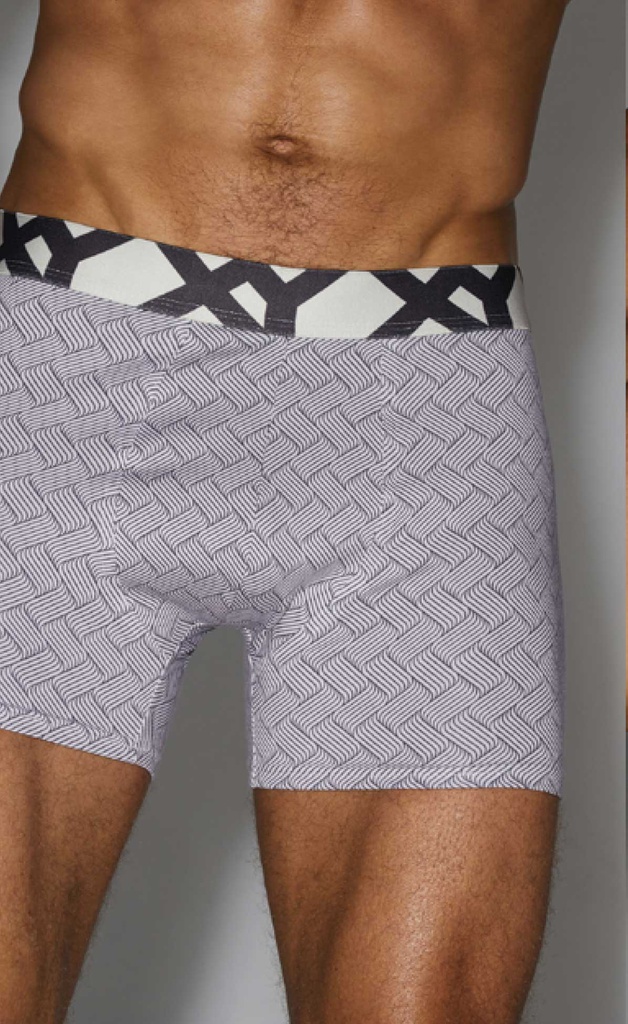 BOXER ALGODÓN- LYCRA ESTAMPADO "TRESSER"