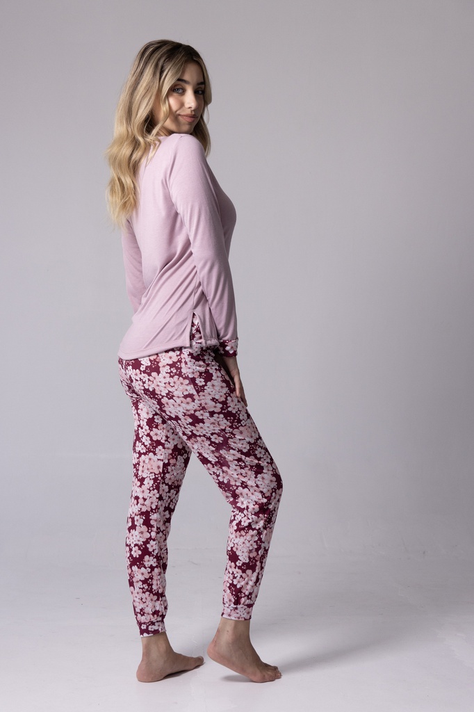 INV. PIJAMA DAMA ESTAMPADO "FLORES"