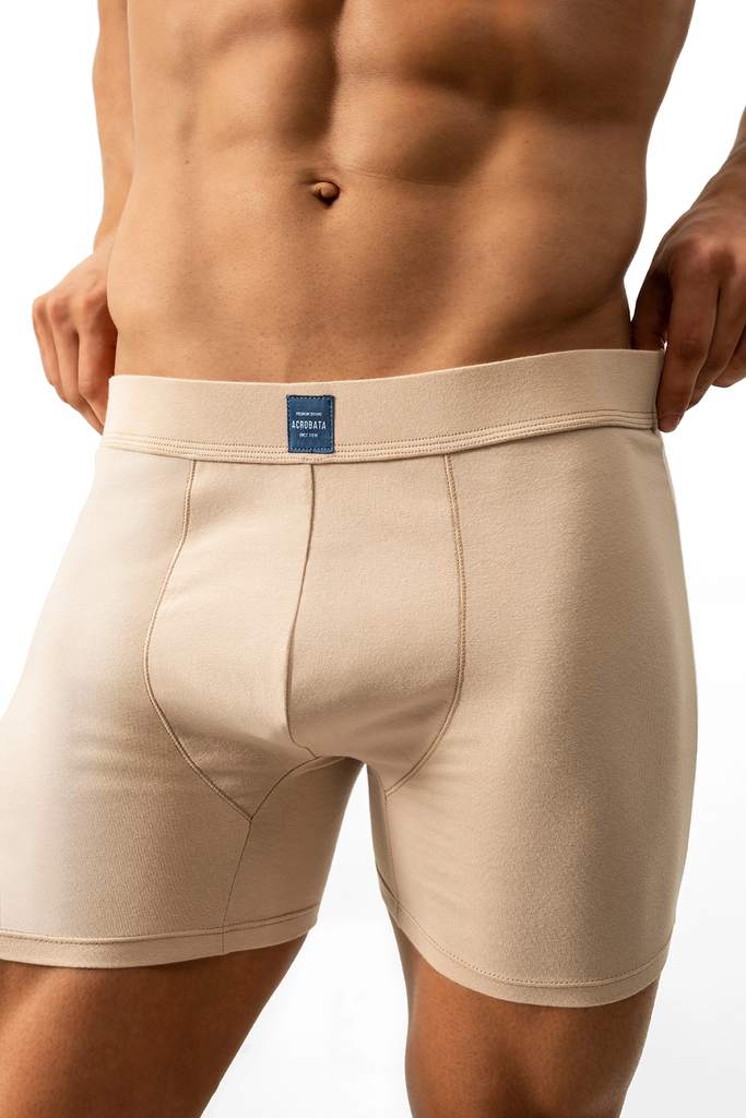 BOXER DE ALGODÓN Y LYCRA MONOCROMO