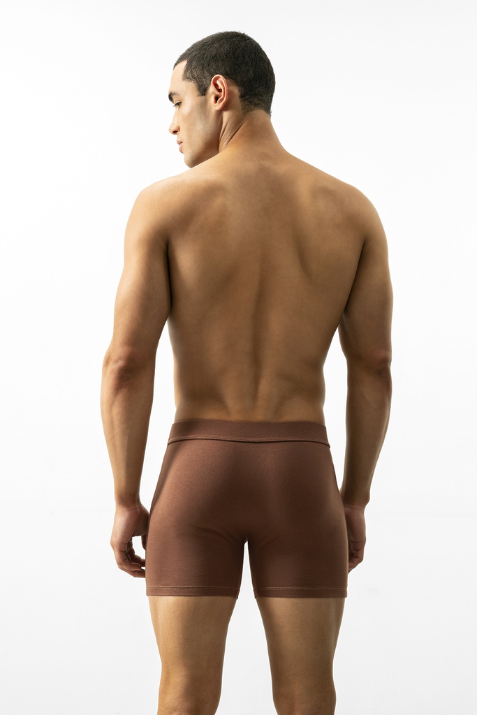 BOXER DE ALGODÓN Y LYCRA MONOCROMO