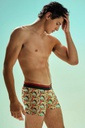 BOXER DE ALGODON Y LYCRA ESTAMPADO "CORAL"