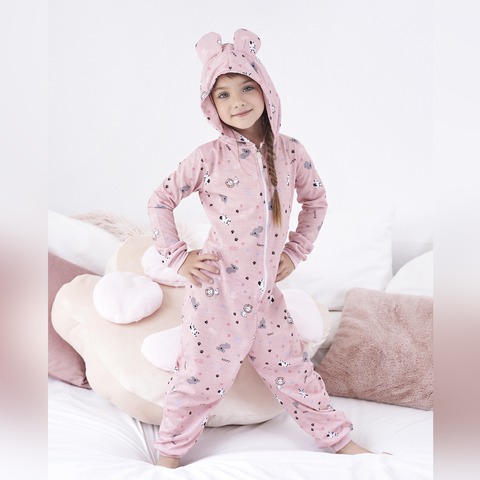  INV. PIJAMA ENTERITO DE INVIERNO ESTAMPADO CON CIERRE Y PUÑOS DE NENA