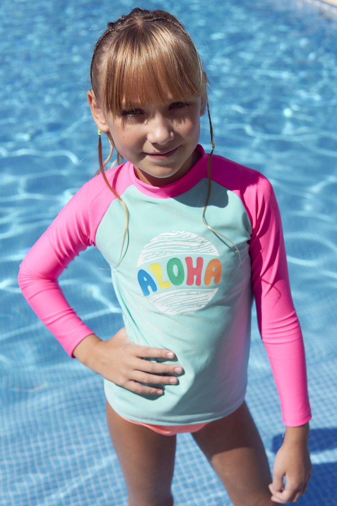 MALLA CAMISETA MANGA LARGA ESTAMPA "ALOHA" UNISEX