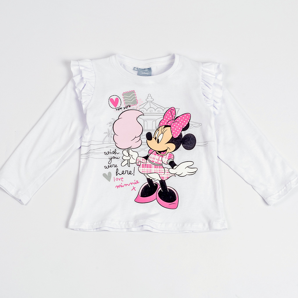LIQUIDACION ! - INV. REMERA ML CON ESTAMPA "MINNIE" DE JERSEY