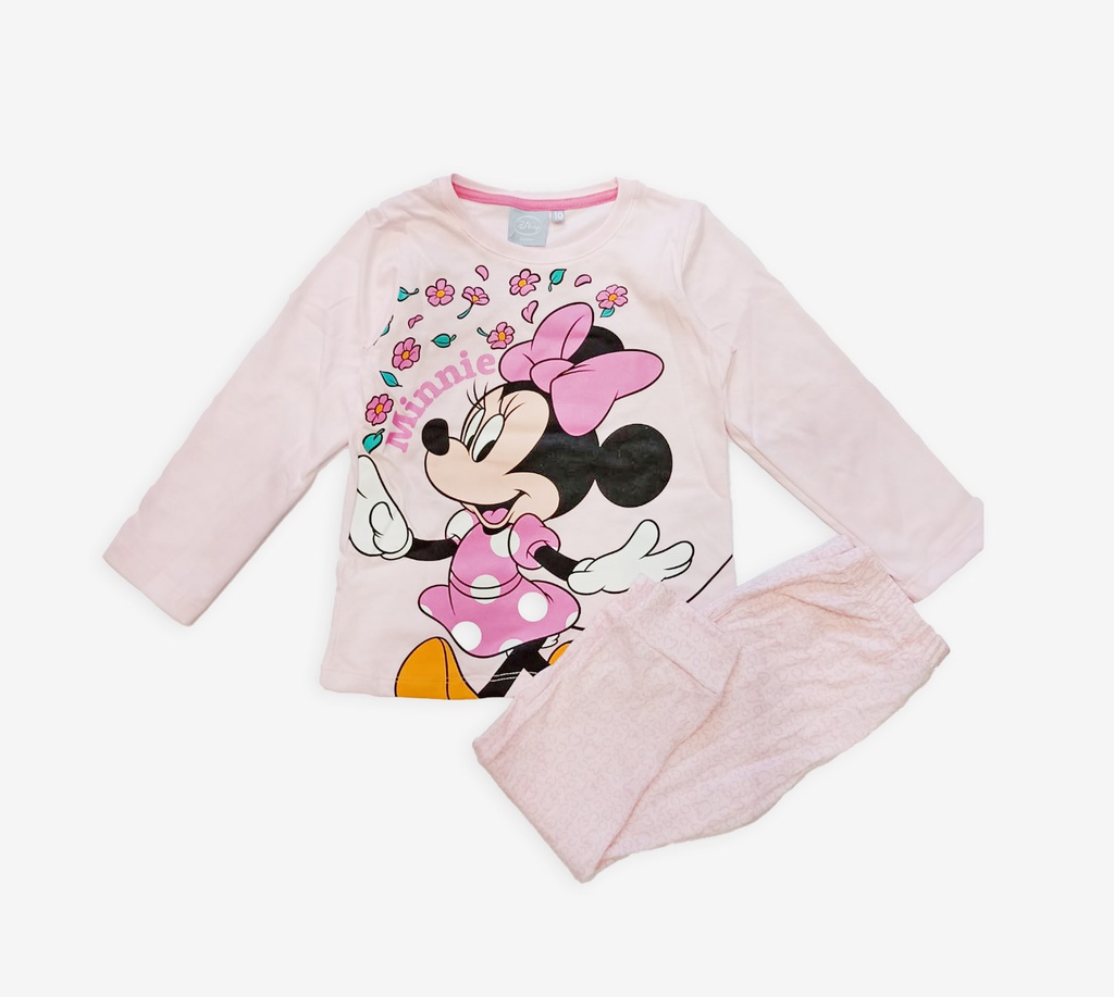  INV. PIJAMA DE JERSEY MODAL ML CON ESTAMPA "MINNIE"