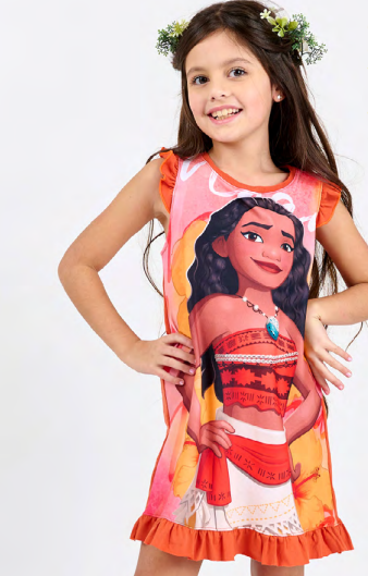 VER. CAMISON CON VOLADOS "MOANA"