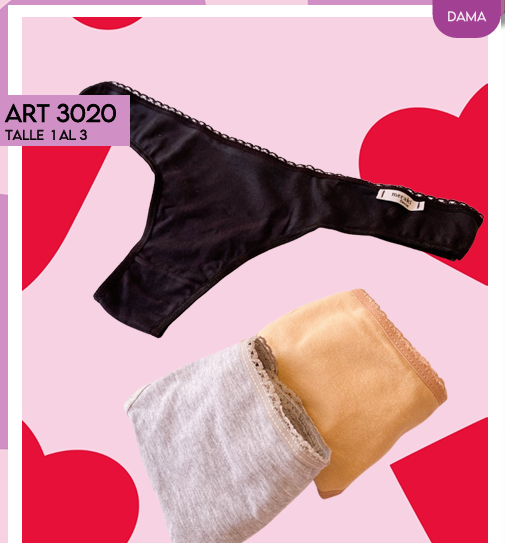 PACK x 3 colales alg y lycra fantasia