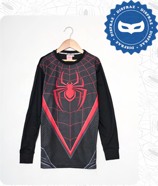 LIQUIDACION ! - INV. PIJAMA DISFRAZ DE ALGODÓN Y MODAL "SPIDERMAN"
