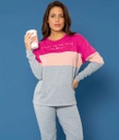 LIQUIDACION ! - INV. PIJAMA MUJER LISO TRICOLOR