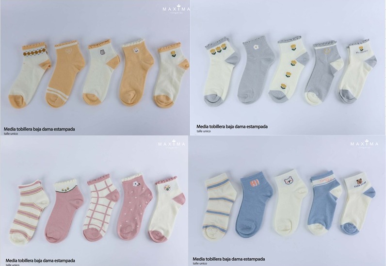 MEDIA SOQUETE- INVISIBLE DAMA ESTAMPADO "AMANECER-MAXIMA"