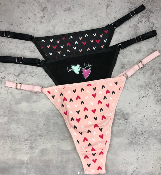 PACK X3 COLALES REGULABLE DE ALGODON Y LYCRA ESTAMPADA