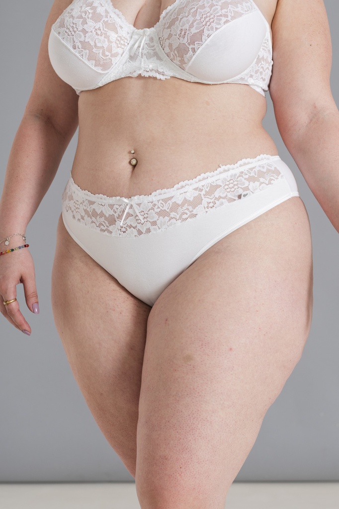 BOMBACHA COLALES DE ALGODÓN Y LYCRA CON CINTURA DE PUNTILLLA