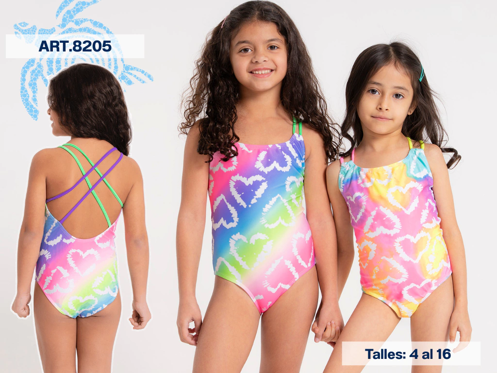 VER. MALLA ENTERA NENA ESTAMPADA BATIK DEGRADE CORAZONES