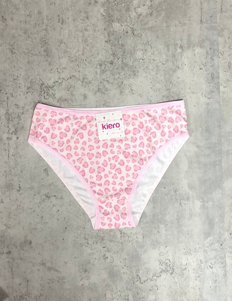 ROSA TIRO CORTO DE ALGODÓN Y LYCRA ESTAMPA PRINT