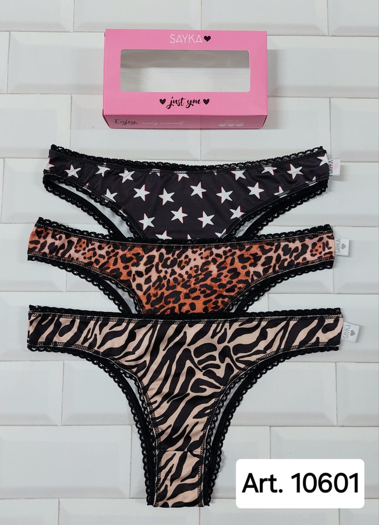 PACK X3 VEDETINA DE MICROFIBRA ESTAMPADA