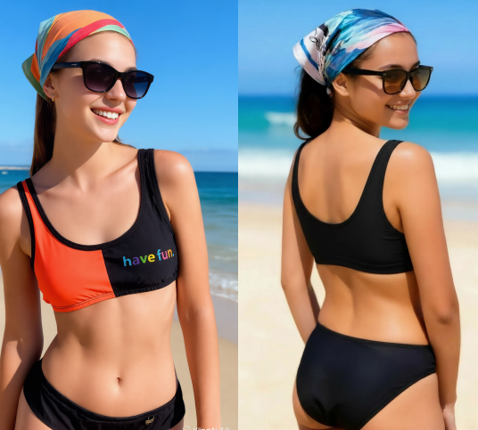VER. MALLA BIKINI TOP TEENS COMBINADA LISA CON CULOTTE