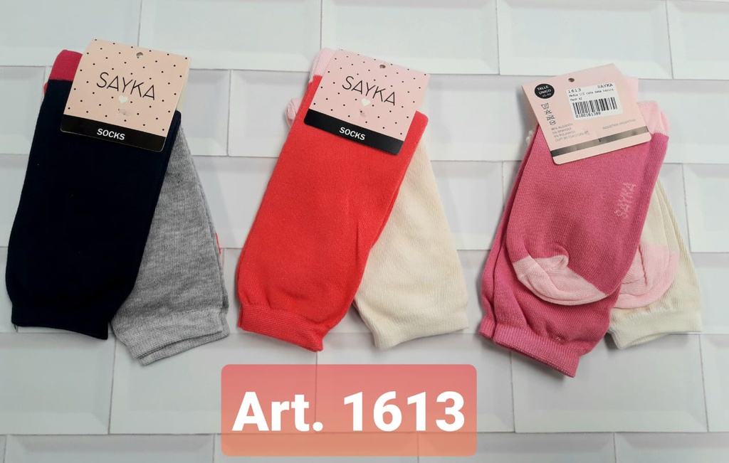 PACK X 2 MEDIA 1/2 CAÑA MUJER BASICO