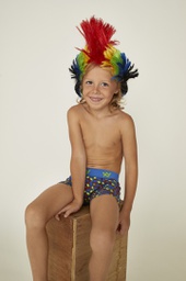 [XY1014] Bóxer niño algodón-lycra estampado "RASTY"