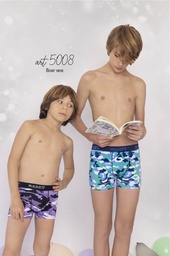 [MAR5008] BOXER NIÑO ALG Y LYCRA "CAMUFLADO"