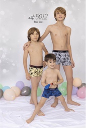 [MAR5012] BOXER NIÑO ALG Y LYCRA "JOYSTICK"