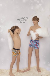 [MAR5017] BOXER NIÑO ALG Y LYCRA "SKATE"