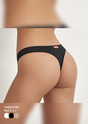 [MK10138] PACK X3 COLA LESS LYC. "EVERYDAY COTTON" 