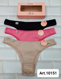 [SAY10151] Pack x 3 Vedetina alg/lycra basica