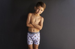 [XY1027] BÓXER NIÑO ALGODÓN-LYCRA ESTAMPADO "CARPINCHO"