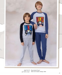 [MAR8032]  INV. PIJAMA INTERLOCK "GAMER"