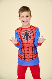 [DIS80139]  INV. PIJAMA DISFRAZ DE JERSEY MODAL ML SUBLIMADO "SPIDERMAN" Y PANTALON LISO