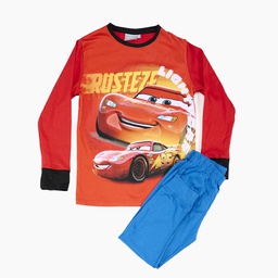[DIS80348]  INV. PIJAMA DE JERSEY MODAL ML SUBLIEMADO "CARS" Y PANTALON LISO