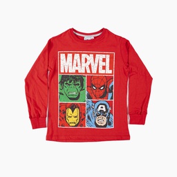 [DIS80793] LIQUIDACION ! - INV. REMERA DE JERSEY ML CONPUÑOS Y ESTAMPA CRAQUELADA "AVENGERS"