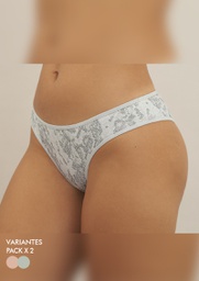 [MK11247] PACK X2 VEDETINA DE ALGODÓN Y LYCRA ESTAMPADO "SNAKE"