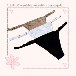 [MER4430] PACK X 3 COLALES DESGUJADA LISA CON ENCAJE