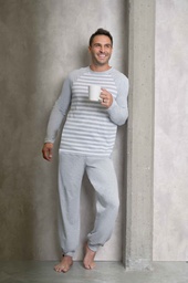[LEN25551/E]  INV. PIJAMA HOMBRE RAYADO