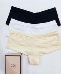 [LOD8100] PACK X3 CULOTTE DE ALGODÓN Y LYCRA SIN ENVIVADO
