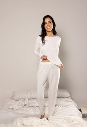 [ANDP9043]  INV. PIJAMA DE TELA DESAGUJADA Y PUNTILLA ANGOSTA