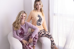 [FRA007]  INV. PIJAMA DAMA ESTAMPADO "FLORES"