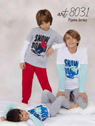 [MAR8031]  INV. PIJAMA NENE DE JERSEY ESTAMPADO