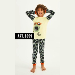 [XY8099J] LIQUIDACION ! - INV. PIJAMA NENE JURASSIC MANGA LARGA CAMUFLADO