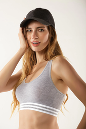 [MEL4144] TOP DE ALGODON Y LYCRA REFORZADO CON ELASTICO DE LUREX