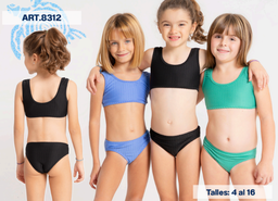 [VYO8312] VER. MALLA BIKINI NENA LISA TEXTURADA