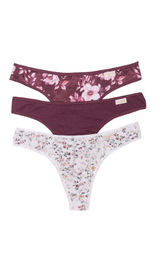 [FRA5010/E] PACK X3 COLALES ESPECIAL DE ALGODÓN Y LYCRA ESTAMPADA "LIBERTY"