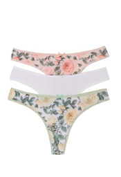 [FRA652] PACK X3 COLALES ESTAMPADA DE MICROFIBRA "ROSAS"