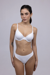 [TRE300] CONJUNTO DAMA TASA SOFT LISA C/ARO Y COLALES PEACHSKIN SIN COSTURAS