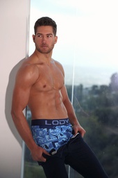 [LM972/1] BOXER DE ALGODÓN Y LYCRA ESTAMPADO